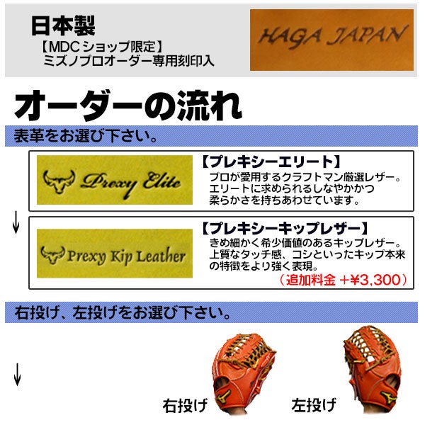 硬式オーダーグラブ ミズノ ミズノプロ 田中将大モデル 投手用 z-mp-kp