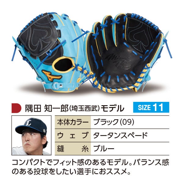 軟式オーダーグラブ ミズノ ミズノプロ 隅田知一郎モデル 投手用 z-mp
