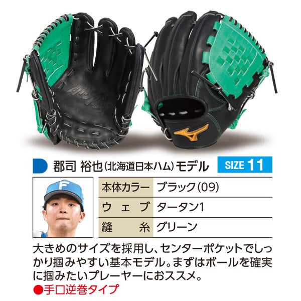 軟式オーダーグラブ ミズノ ミズノプロ 郡司裕也モデル 内野手用 z-mp
